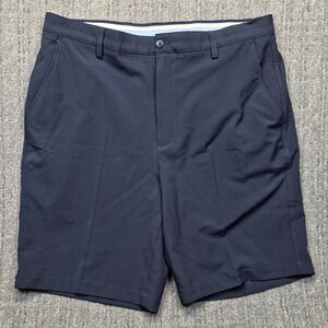 FootJoy FJ Performance Golf Shorts Mens 38 Navy Blue Flat Front Stretch Casual